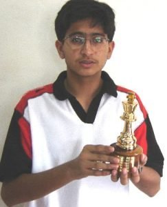 Rishabh Shah inter school tournament winner